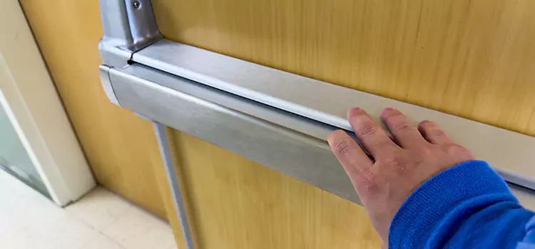 Installing a Push Bar on a Door Raymore